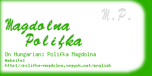 magdolna polifka business card